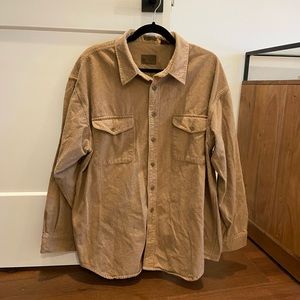VTG St John’s Bay Chamois neutral beige flannel shacket
